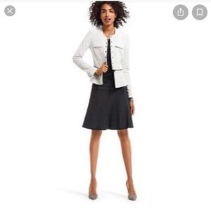 CAbi Amelie Black Textured Skirt